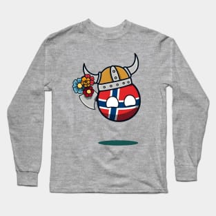 Norway Happy Countryball Polandball Long Sleeve T-Shirt